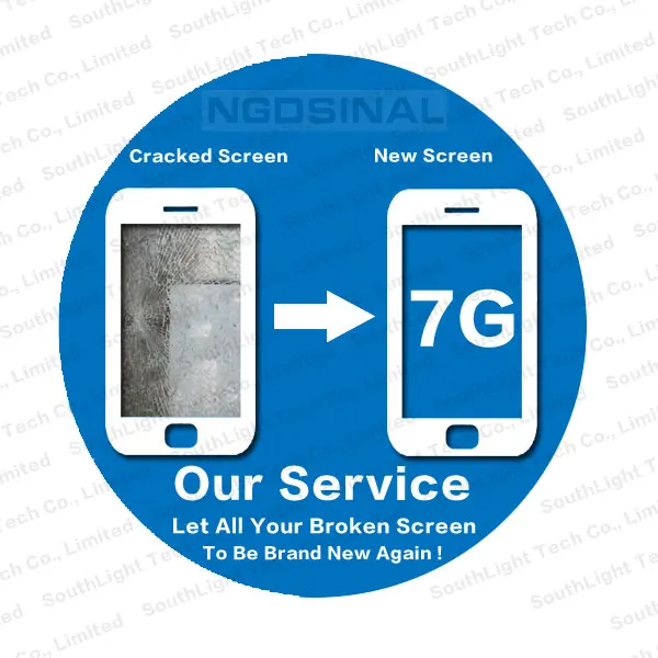 Для iPhone 7 ЖК дисплей Экран оригинальный сенсорный дигитайзер сборки трещины