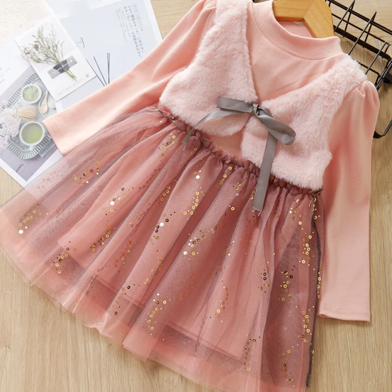 

Menoea Girls Dress 2016 New Spring Embroidery Strap Kids Dress Cartoon Mouse Outwear Cute High Quality Girls Clothes 3-7Y