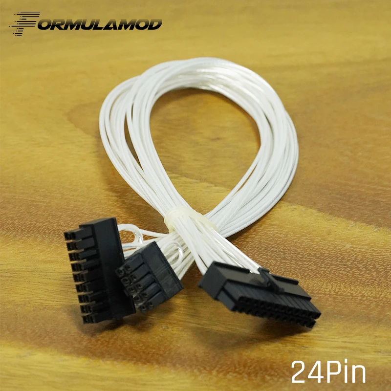 FormulaMod Fm-HDC-SL, полностью модульная PSU кабели, 18AWG посеребренные, для Corsair RM/SF/серии HX модульная PSU - Цвет лезвия: 24Pin