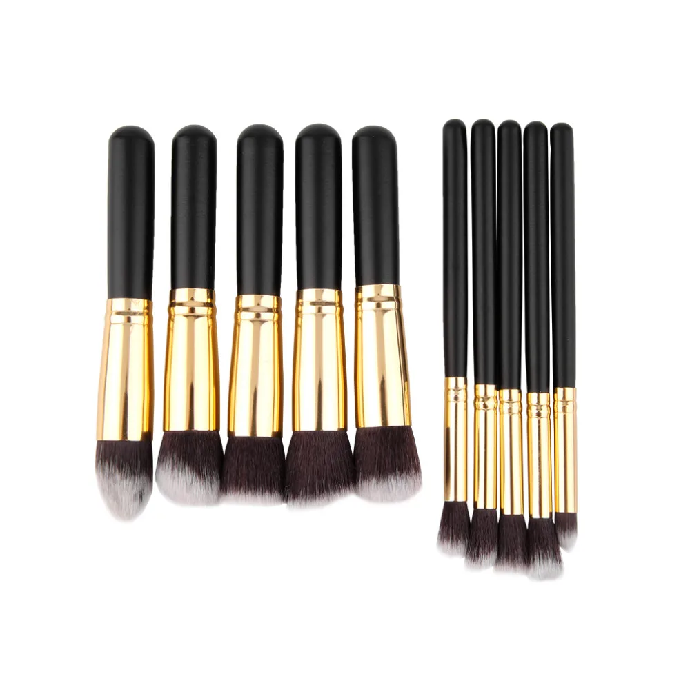 

10Pcs Rose Gold Makeup Brushes Set Professional Contour Concealer Foundation Cosmetics Brush Big Blush Blending Make up Brush