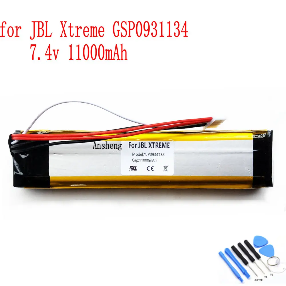 7,4 v 11000mah GSP0931134 аккумулятор большой емкости для JBL XTREME bluetooth беспроводной динамик