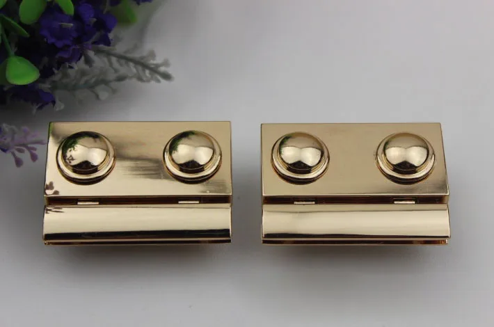 

6pcs/lot Pale golden 5.3 cm long 3.6 cm wide high-grade lock packets twist lock mortise lock luggage hardware accessories