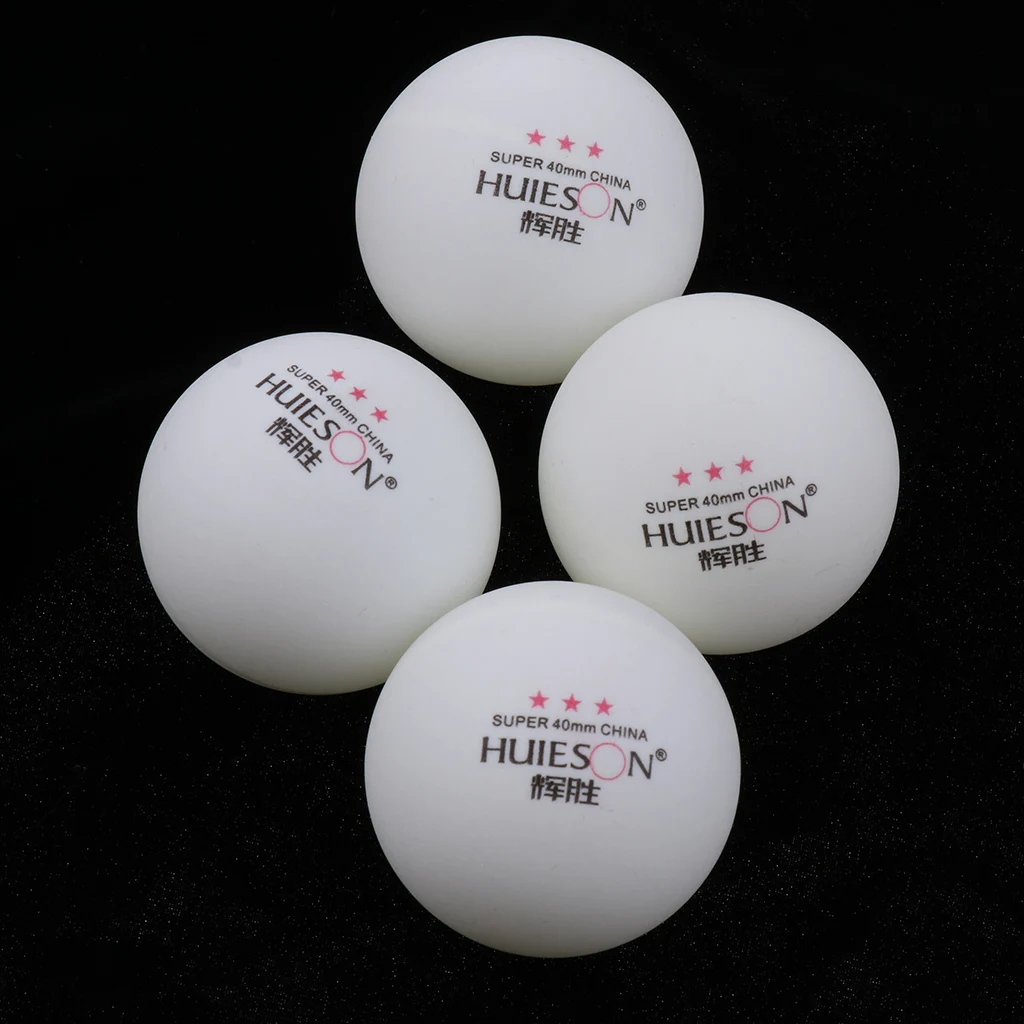 50 Pieces 3 Star 40mm Celluloid Table Tennis Balls Advanced Pong Balls Training Practice 2 Color Options for Indoor Sports