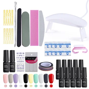 

LILYCUTE Nail Full Set UV LED Lamp Dryer With Nail Gel Polish Kit Soak Off UV Gel Polish Electric Nail Drill for Nail Art Tools