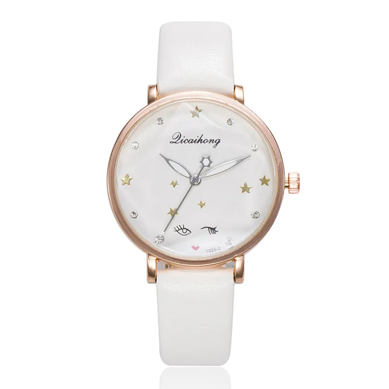 2018 Fashion women watches top brand luxury ladies watch Leather Band Analog Quartz Wrist Watch Clock relogio feminino J13#N (3)