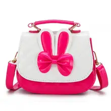 Новая Милая мини-сумка, Детская сумка для женщин, мультяшный кролик, ПУ, водонепроницаемая сумка, для детей, девочек, модные сумки-мессенджеры A09
