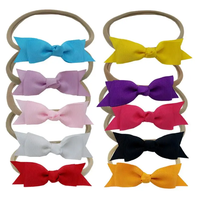 10pcs/set Baby Newborn Hair Bands For Kids Children Hair Accessories