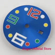 28,5 мм синий/белый/черный циферблат цветной циферблат часов fit DG2813 MIYOTA 8215 движение