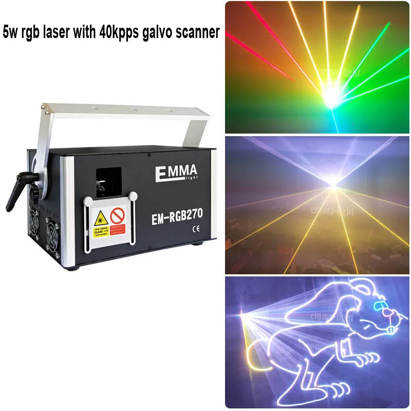 Новые RGB ILDA сценические диджейские Лазерные Лампы многоцветные 1,2 Вт анимация RGB Эмма лазерный свет, лазерный текст свет, лазерные огни - Цвет: 5w rgb laser 40k