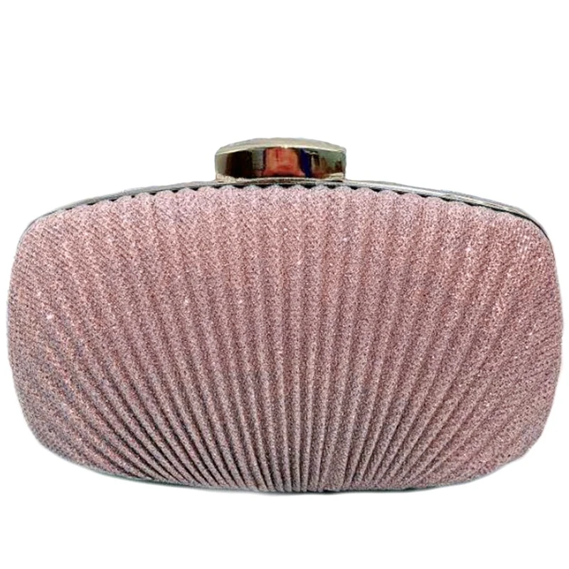 

Fashion Women Ruched Clutch Evening Bag Ladies Party Wedding Bride Wallet Day Clutch Makeup Bags Crossbody Bag