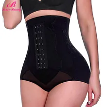 Lover Красота Высокая Талия корректирующий корсет Управление трусики прикладом утягивающий корсет Бедра Корректирующее белье на живот трусы с крючками в