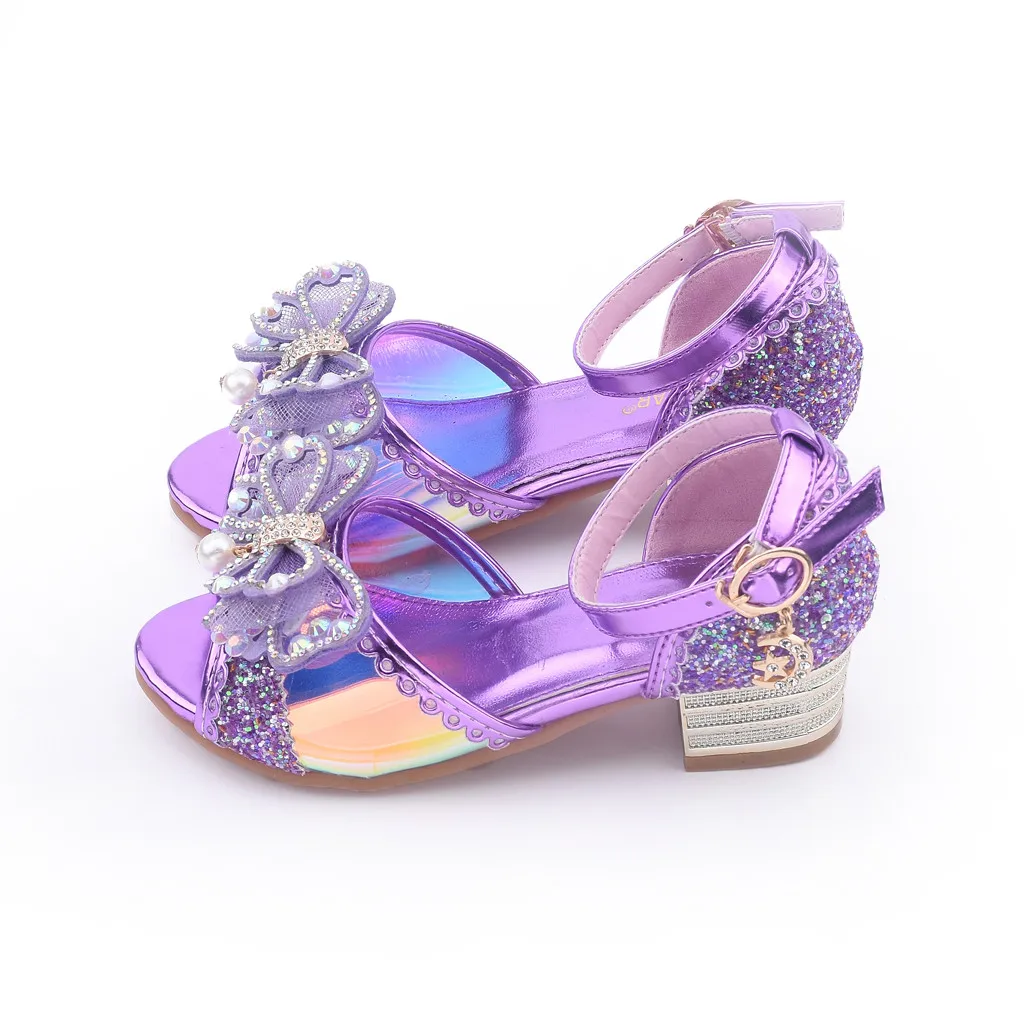 Обувь для маленьких девочек; бант с кристаллами; жемчужные вечерние туфли для девочек; Sandalia Mini Melissa Zapatos Nina