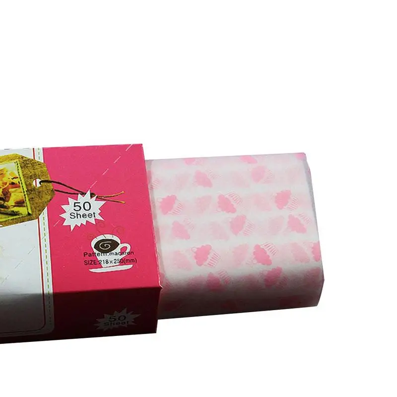 50 шт пищевая Вощеная Бумага шоколад упаковочная бумага для конфет Мыло Упаковка DIY Рождественский подарок оберточная бумага масло Пергамент Для Выпечки