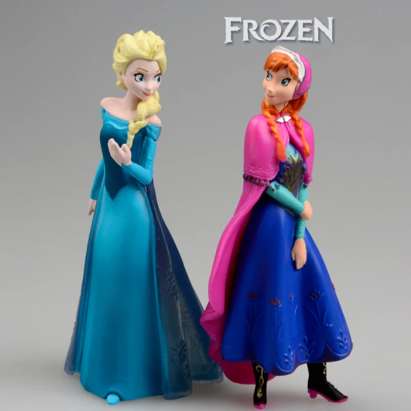 Экшн фигурки Disney Холодное сердце 5 шт. 10 см принцесса Анна Эльза Кристоф Свен Олаф
