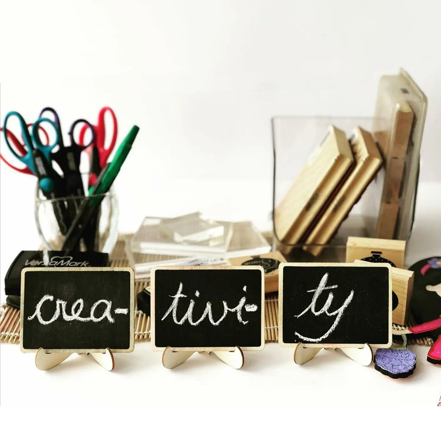 METABLE 20 пакет деревянные компактные Меловые панели знаки с поддержкой мольберт, карты места, маленькие прямоугольные доски Доска для свадьбы