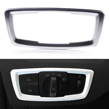

DWCX Accessories Interior Decoration ABS Head light Headlight Switch Button Cover Trim Frame Stickers for BMW X1 F48 2016 2017