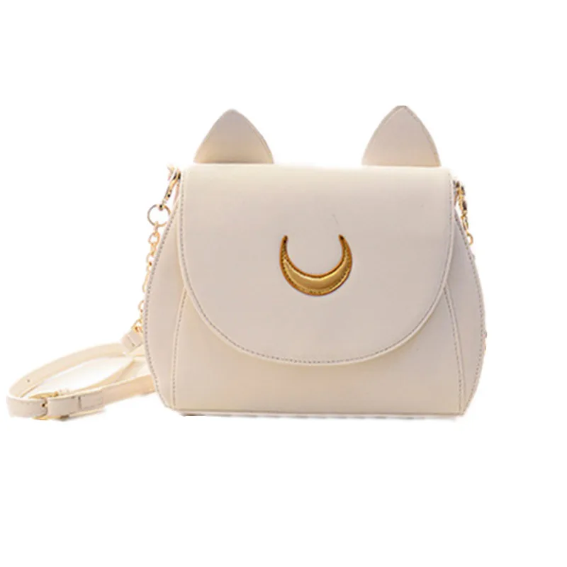 Cute cat ear shoulder bag chain bag 2017 women messenger bag fashion ladies PU leather handbag