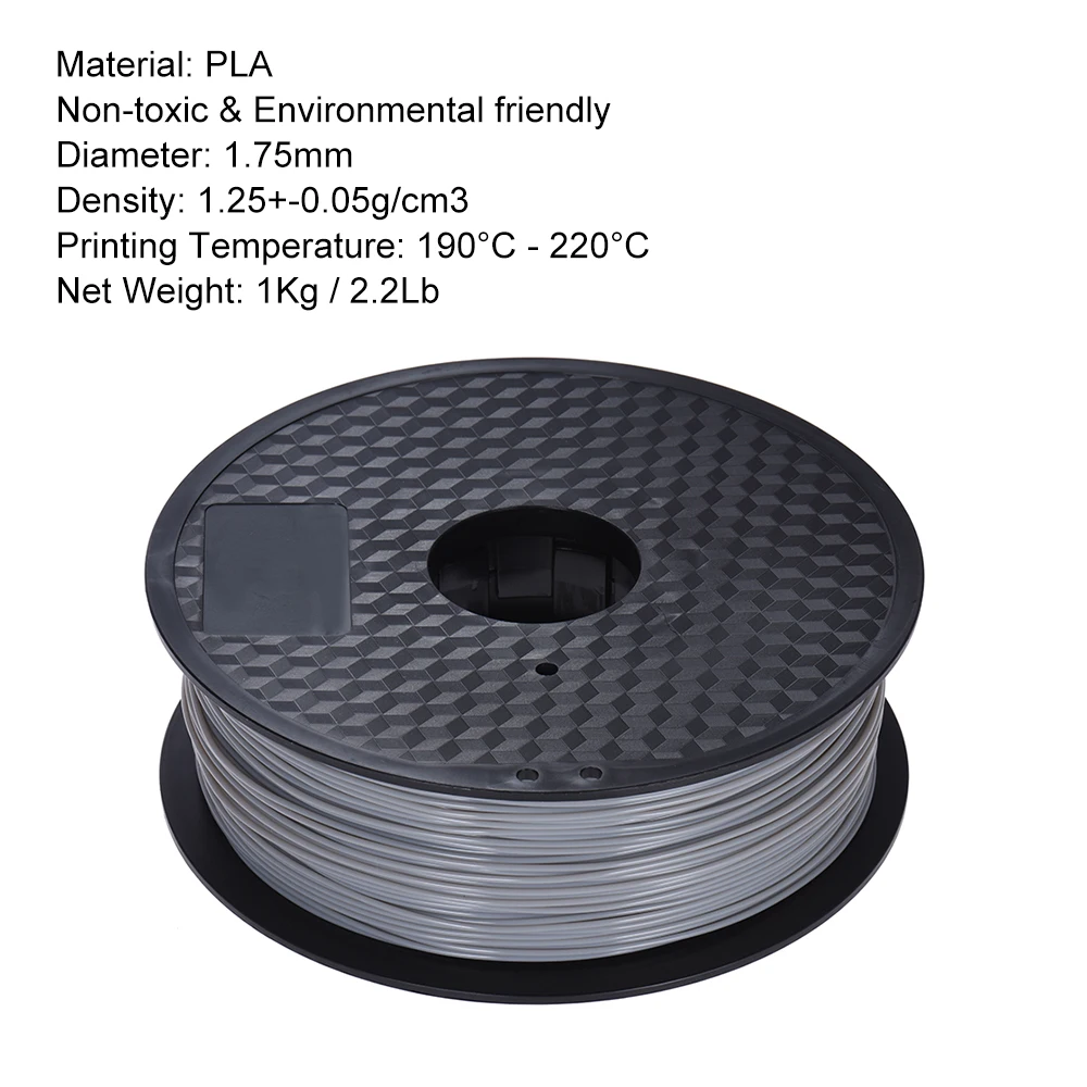 Нить для 3D-принтера Anet PLA 1 кг/рулон 1,75 фунт мм для 3D-принтера MakerBot Anet 17 цветов на выбор