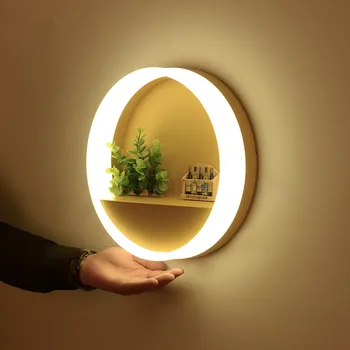 

D20cm D30cm 12w 18w 4000K 110/240v LED Wall light lamp bedroom dining room LED round acrylic wall Sconce Art Deco LED wall lamps
