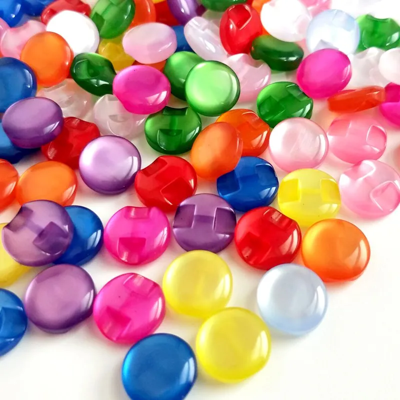 HL 12MM 50/100pcs Lots Colors Cat Eye Resin Shirt Buttons Pearl  Garment Sewing Accessories DIY Crafts 3