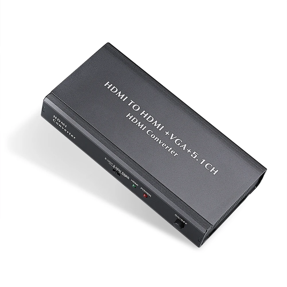 US $21.00 HDMI To VGA HDMI SPDIFCOAXIALEARPHONE 2CH51CH Audio Extractor Converter ADAPTER