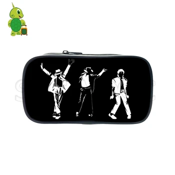 

Michael Jackson Cosmetic Cases Kids Pencil Holder Stationery School Supplies Purses Boys Girls Fashion Makeup Bag