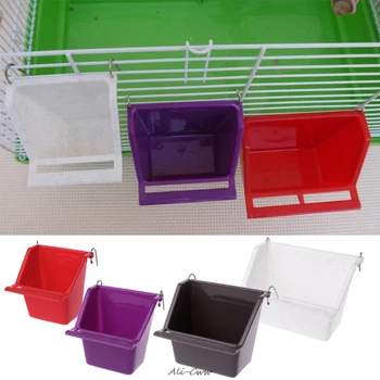 

1Pc Plastic Parrot Bird Feeder Bowl Water Drinking Device Bird Pigeons Feeding Cup