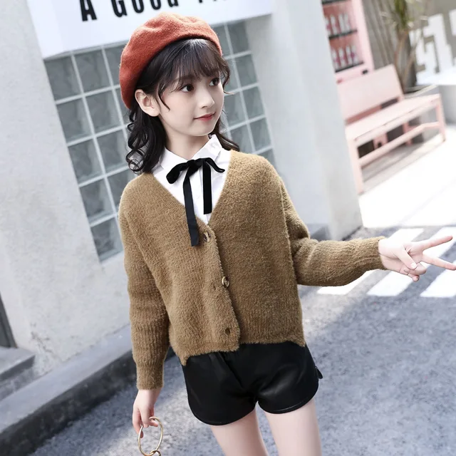 Girls 'autumn Sweater Sweater Thickened Korean Coat Sweater School