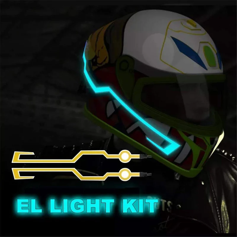 

DIY Light Stripes Lamp Motorcycle Helmet LED Stickers Belt Night Riding Safety Signal Flashing Stripe Bar Stickers Kits Decor