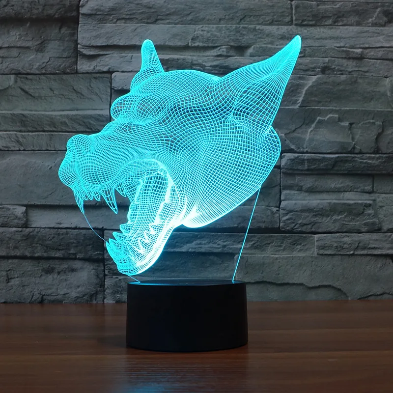 

Creative Led 3D Nightlight Wholesale Led Touch Acrylic Atmosphere Table Lamp 7 color change Remote Touch switch Desk Lamp