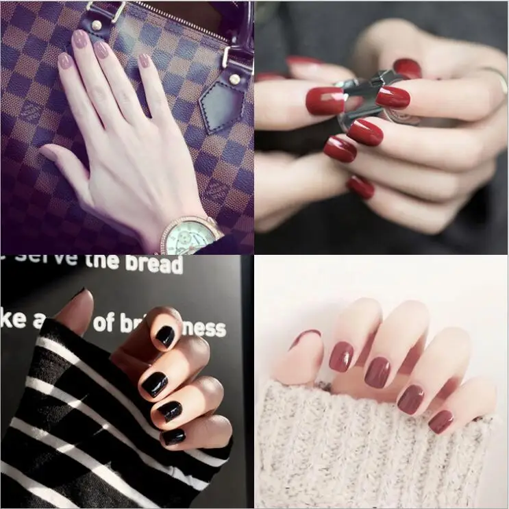 22 шт./компл. Модные Длинные накладные Nails19 вида расцветки ногти для вечерние