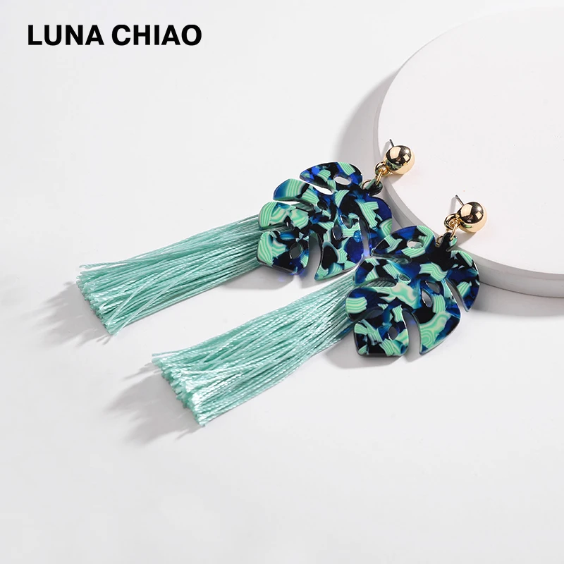 Женские серьги-подвески с кисточками LUNA CHIAO 2018 | Украшения и аксессуары
