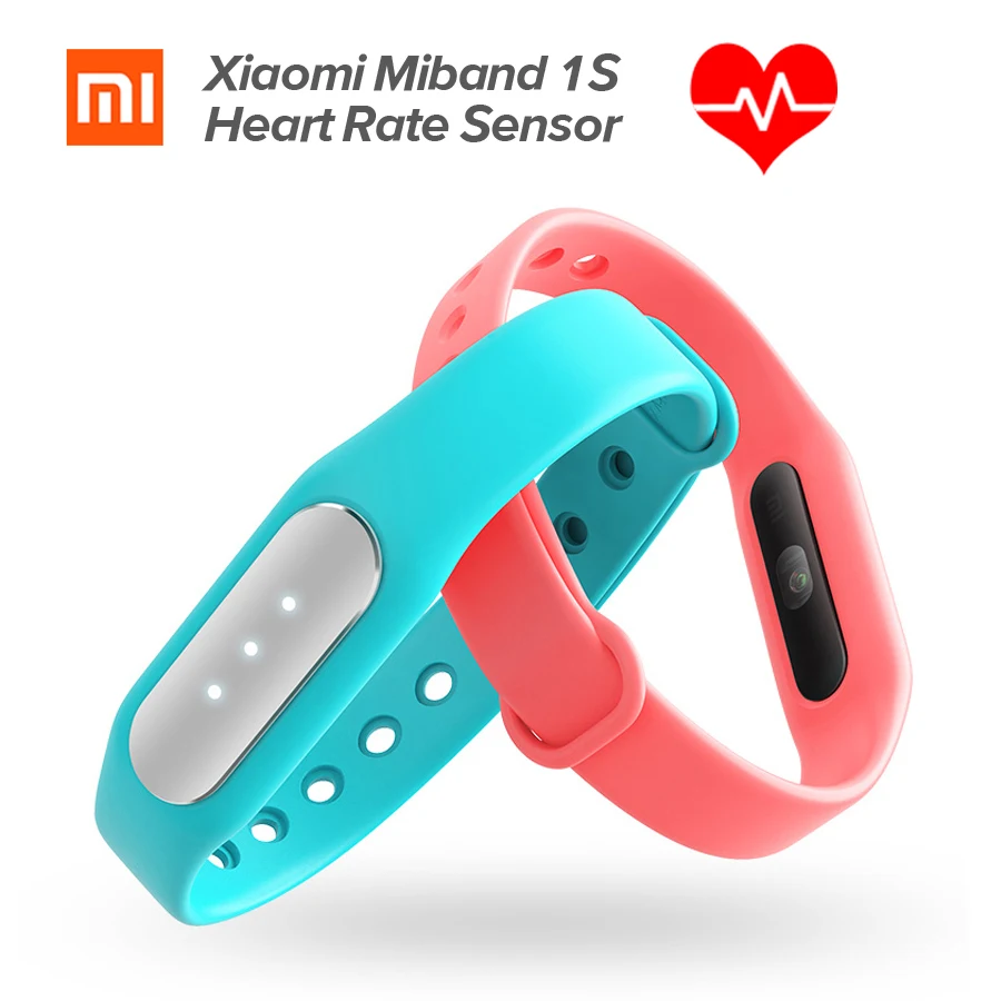Original Xiaomi Mi Band 1S Heart Rate Monitor Smart Wristband Xiaomi Miband Bracelet 1 S IP67