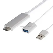 USB3.0 to HDMI Adapter 1080P HDTV Video Cable Display Adaptor for Apple iPhone iPad Mobile Phone PC Laptop Connection