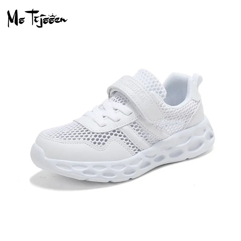 

Childrens White Sneaker Mesh Breathable Boys Girls Casual Sport Shoes Size 26-37 MT066