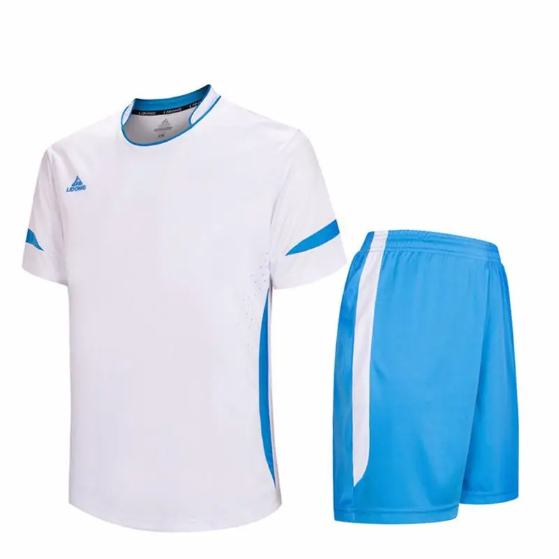 Молодежный детский Комплект футболок для футбола, Мужская коллекция года, футбольные комплекты Survete для мужчин, детский спортивный костюм для футбола для мальчиков, тренировочный костюм для футбола, командная форма, принт «сделай сам» - Цвет: 5015 white