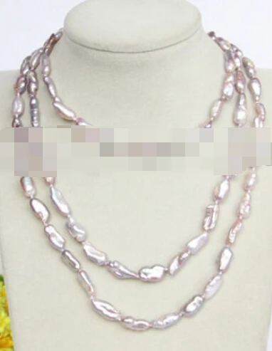 

ddh003779 luster 49" 16mm purple Reborn keshi pearls necklace magnet clasp