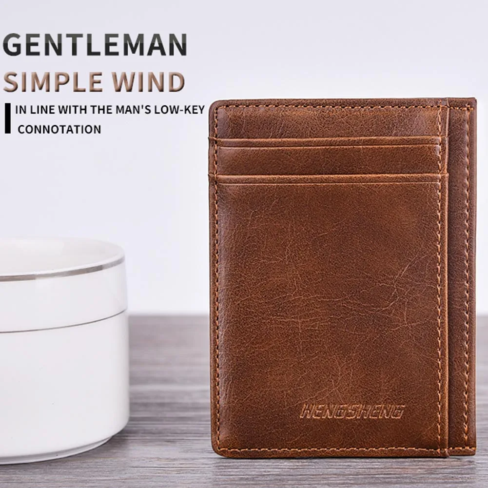 

Casual fashion Men's Credit Card Holder ID Card Mini Wallet Hand Pocket Case Zipper Bag WML99