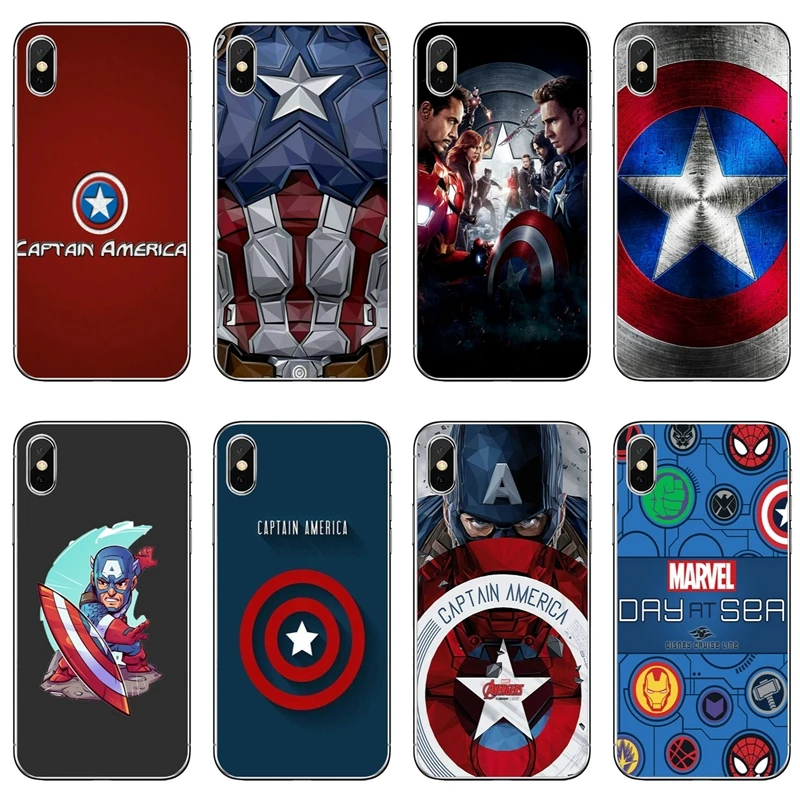 

Marvel Hero Captain America For LG G5 G6 G7 Q6 Q7 Q8 Q9 V30 X Power 2 3 Nokia 6 7 8 9 For OnePlus 3T 5T 6T soft phone cases
