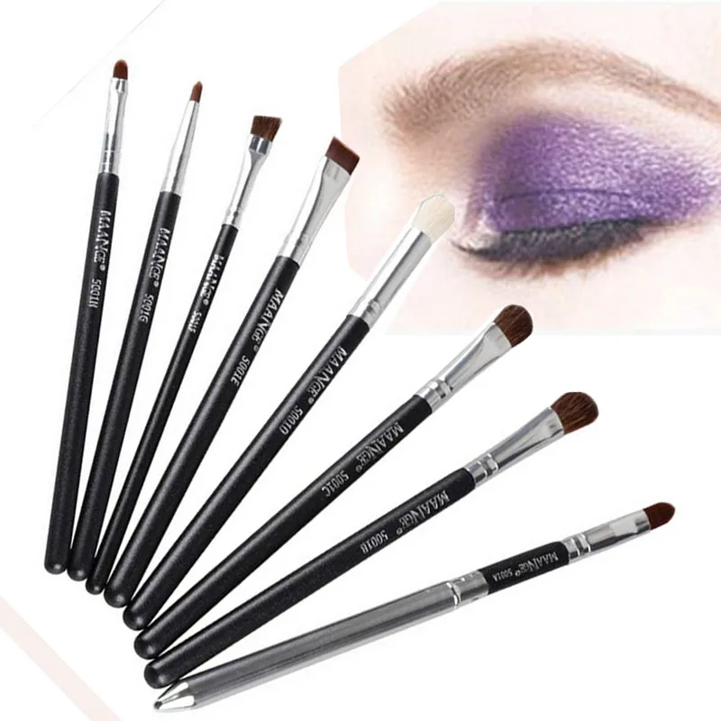 Synthetic Horse Hair Makeup Brushes 8 Pcs Set Cosmetics Foundation