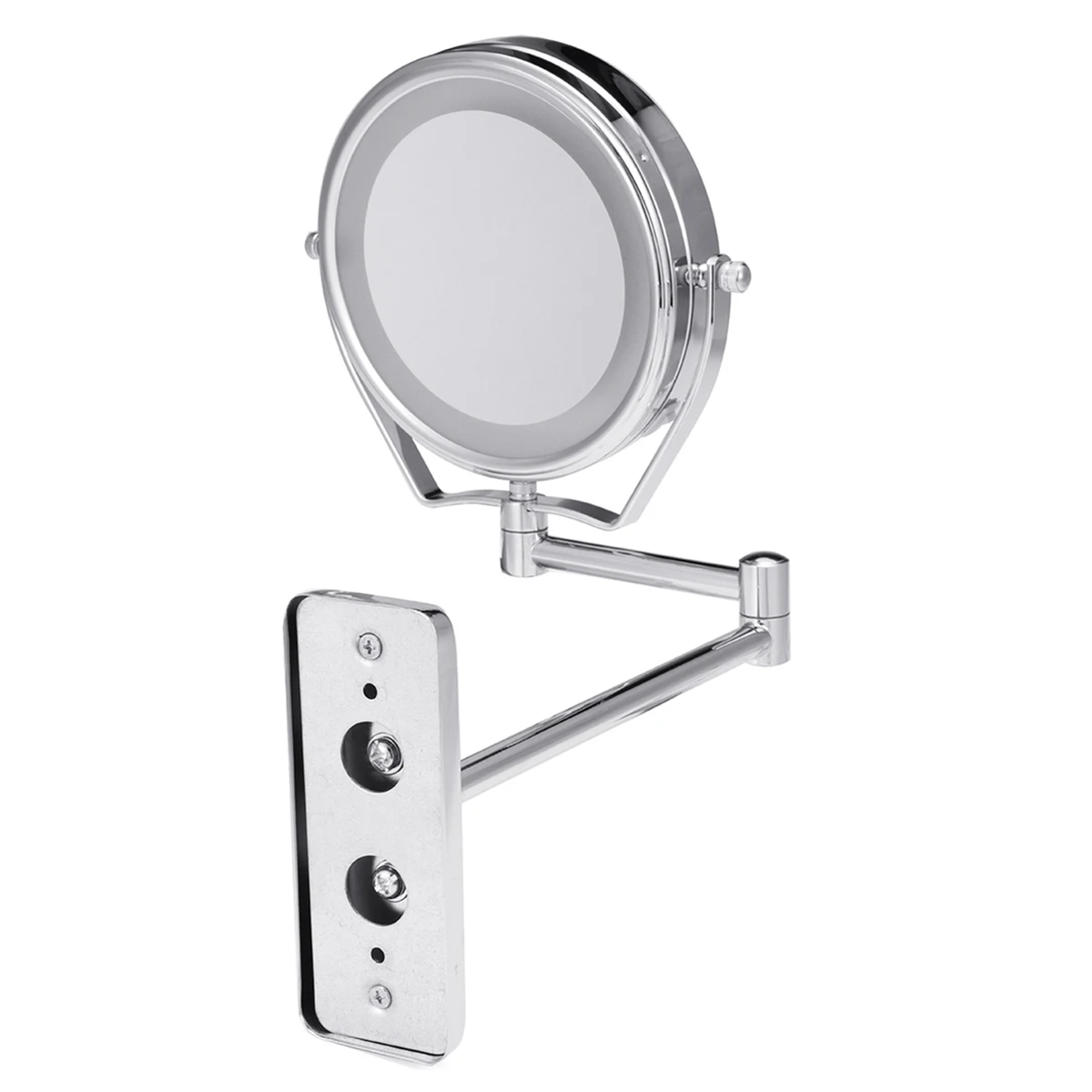 6 дюймов 1X/7X двухстороннее зеркало для бритья для ванной Led косметическое зеркало для макияжа регулируемый настенный двойной с удлиняемым кронштейном