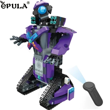 

Newly Design DIY Educational RC Smart Robots Building Blocks Walking Electronic Robot For Kids Birthday Christmas Gift 81108