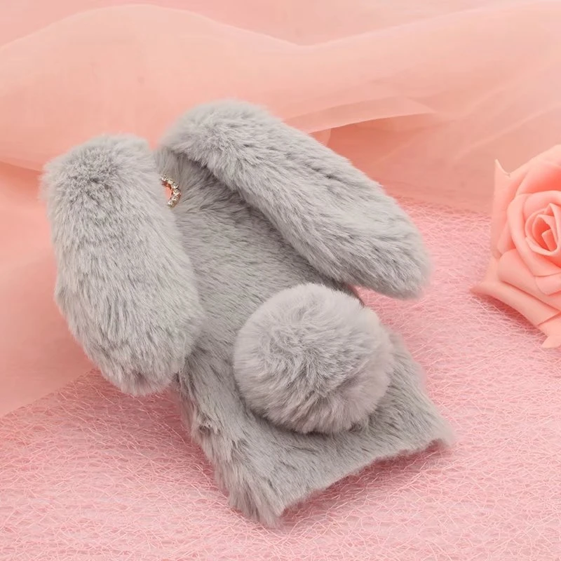 

Bunny Plush sFor Coque Sony Xperia M5 E5603 E5606 E5653 Case Soft Silicon Rabbit Furry Cover For Etui Sony Xperia M5 M 5 Capinha