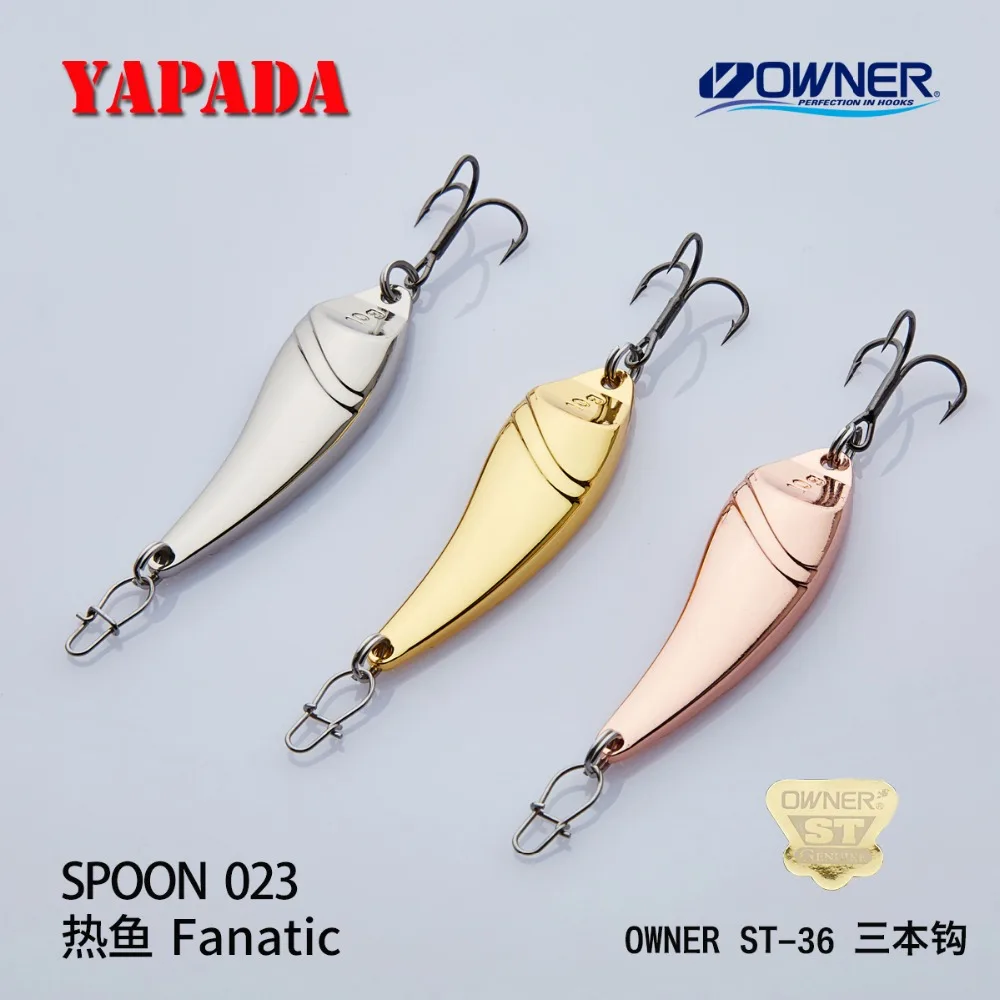 YAPADA ملعقة 023 المتعصب مالك خطاف ثلاثي 5g-10g-15g 40-48-56mm ريشة ملعقة معدنية متعدد الألوان الصيد السحر YAPADA ملعقة 023 المتعصب مالك خطاف ثلاثي 5g-10g-15g 40-48-56mm ريشة ملعقة معدنية متعدد الألوان الصيد السحر