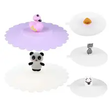 1 шт., мультяшная креативная силиконовая крышка для чашки, прекрасная анти-Пылезащитная герметичная кофейная многоразовая Крышка для чашки в форме панды, крышки для чашек