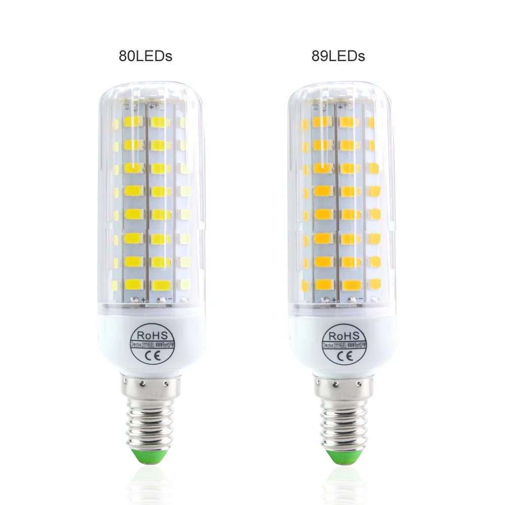 Высокая Мощность E14 5730SMD серия CFL10W-35 W Светодиодный прожектор 24-89Leds лампа больше яркости чем 2835/3014/5630/5050SMD1PCS