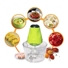 2L Electric Chopper Powerful Meat Grinder Stainless Steel Multifunctional Household Food Processor Meat Kitchen Blender Tools new kitchen food garbage processor disposal crusher food waste disposer stainless steel grinder material kitchen sink appliance