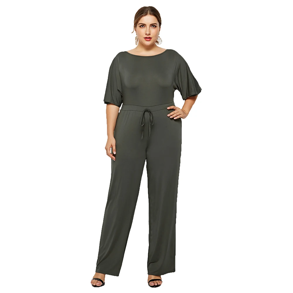 2019 New Women Long Maxi Rompers Jumpsuit Full Length Straight Loose