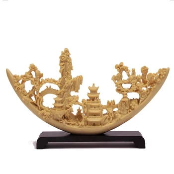 

Architectural decoration model Resin home desktop decoration Office study business gift crafts Semicircular building model