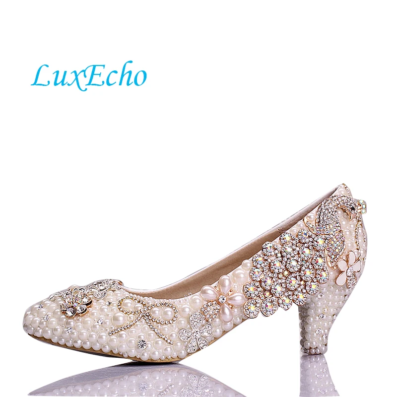 Low Heel Crystal Bridal Shoes Low Heel Crystal Bridal Shoes